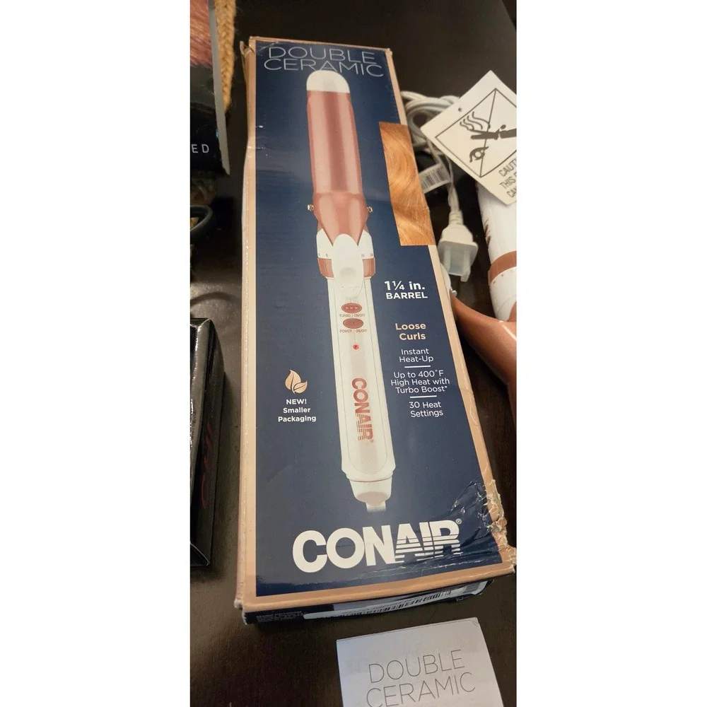 CHI & Conair Hair Tools Bundle Women OS Black/Rose Gold Excellent Ceramic Irons